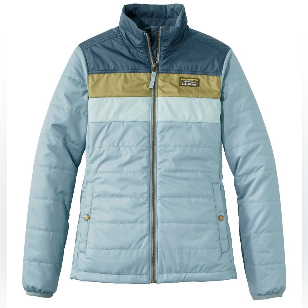 L.L. Bean Women’s Classic Puffer Jacket, Colorblock